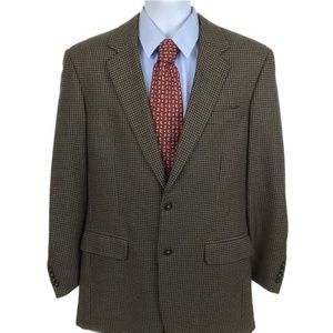 JoS. A. Bank Silk Wool Houndstooth Blazer 40L